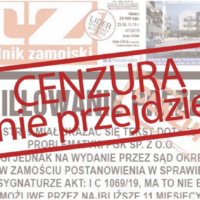 Solidarnościowy protest tygodników lokalnych po decyzji sądu w sprawie „Tygodnika Zamojskiego”